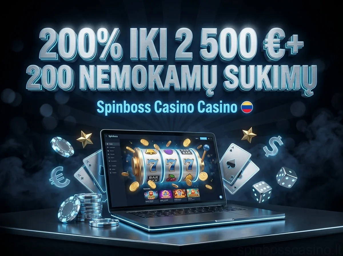 200% IKI 2 500 €+ 200 NEMOKAMŲ SUKIMŲ